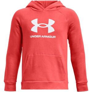 Under Armour RIVAL Chlapecká mikina, červená, velikost