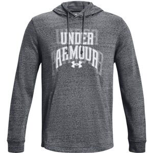 Under Armour RIVAL TERRY GRAPHIC Pánská mikina, tmavě šedá, velikost