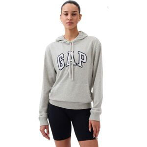 GAP PULLOVER LOGO Dámská mikina, šedá, velikost