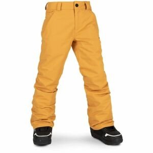 Volcom FREAKIN SNOW CHINO Chlapecké lyžařské/snowboardové kalhoty, žlutá, velikost L