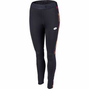 Lotto VABENE W III LEGGING PRT 1 PL Dámské sportovní legíny, černá, velikost L