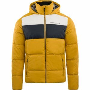 ALPINE PRO FRAN Pánská zimní bunda, žlutá, velikost XL