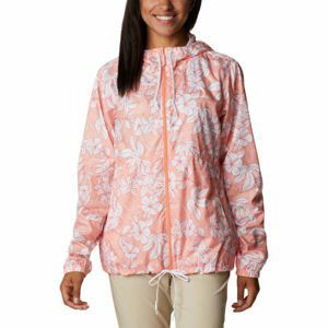 Columbia FLASH FORWARD PRINTED WINDBREAKER Dámská větrovka, lososová, veľkosť S