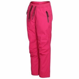 Lewro MALCOM Dětské zateplené kalhoty, růžová, velikost 128-134