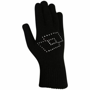 Lotto ELIS Dámské pletené rukavice, černá, velikost UNI