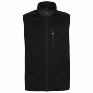 Willard CROFTON Pánská kombinovaná fleecová vesta, černá, velikost L