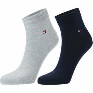 Tommy Hilfiger MEN QUARTER 2P Pánské ponožky, šedá, velikost 43-46