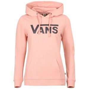 Vans WM DROP V LOGO HOODIE Dámská mikina, lososová, veľkosť XL