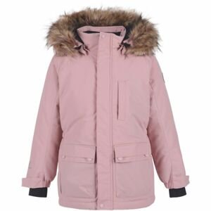 COLOR KIDS PARKA W.FAKE FUR Dětská fashion bunda, růžová, velikost 140