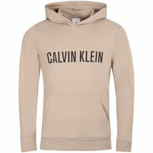 Calvin Klein INTENSE POWER LOUNGE-L/S HOODIE Pánská mikina, béžová, veľkosť L