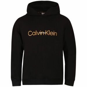 Calvin Klein EMB ICON HOL LOUNGE-L/S HOODIE Pánská mikina, černá, velikost