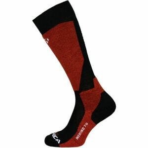 Tecnica MERINO 70 SKI SOCK Lyžařské ponožky, červená, velikost 43-46
