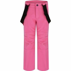 Loap LOVELO Dětské softshellové kalhoty, růžová, velikost 122/128