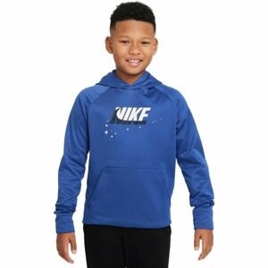 Nike TF PO HOODIE GFX 1 Chlapecká mikina, modrá, velikost S
