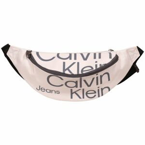 Calvin Klein SPORT ESSENTIALS WAISTBAG38 AOP Unisexová ledvinka, bílá, veľkosť UNI