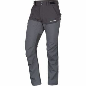 Northfinder WESLEY Pánské hybridní  kalhoty, tmavě šedá, velikost XXL