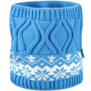Kama NÁKRČNÍK SB15 Dětský pletený nákrčník, světle modrá, veľkosť UNI