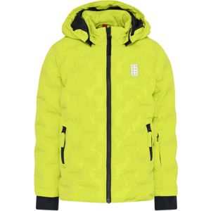 LEGO® kidswear LWJIPE 706 JACKET Dětská lyžařská bunda, reflexní neon, veľkosť 128