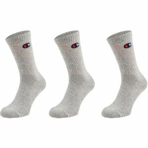 Champion 3PK CREW SOCKS Unisexové ponožky, šedá, velikost 39/42