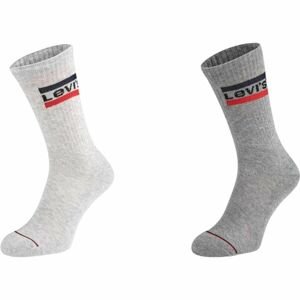 Levi's® REGULAR CUT SPRTWR LOGO 2P Ponožky, šedá, velikost