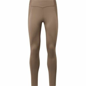 Reebok YOGA HR RIB TIGHT Dámské legíny, béžová, velikost XS