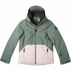 O'Neill ADELITE JACKET Dívčí lyžařská/snowboardová bunda, tmavě zelená, velikost 140