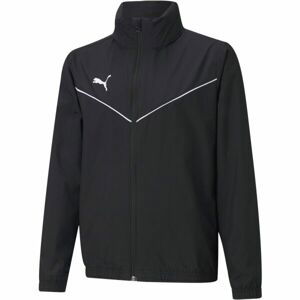 Puma TEAMRISE ALL WEATHER JKT JR Chlapecká bunda, černá, velikost 152