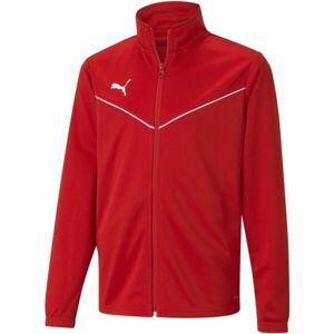 Puma TEAMRISE TRAINING POLY JACKET JR Chlapecká mikina, červená, velikost 152