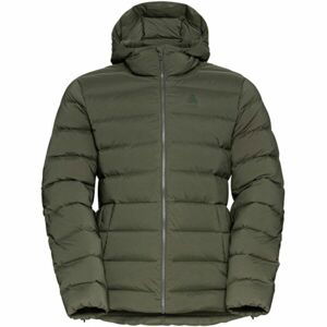 Odlo ASCENT N-THERMIC HOODED INSULATED JACKET Pánská péřová bunda, tmavě šedá, velikost M