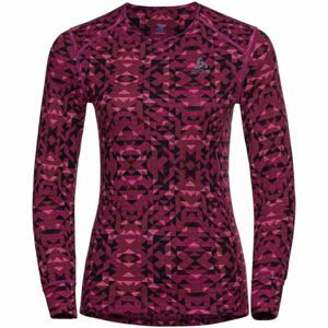 Odlo W BL TOP ACTIVEWARM ECO GRAPHIC Dámské funkční triko, růžová, veľkosť XL