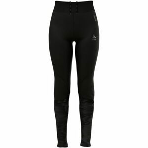 Odlo W ZEROWEIGHT WARM REFLECTIVE TIGHTS Dámské běžecké legíny, černá, velikost L