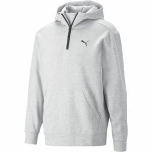 Puma RAD/CAL HALF ZIP DK HOODIE Pánská mikina, šedá, velikost M