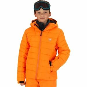 Rossignol BOY RAPIDE JKT Chlapecká lyžařská bunda, oranžová, velikost 16