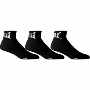 Everlast QUARTER EVERLAST SOCKS Sportovní ponožky střední, černá, veľkosť 39-42