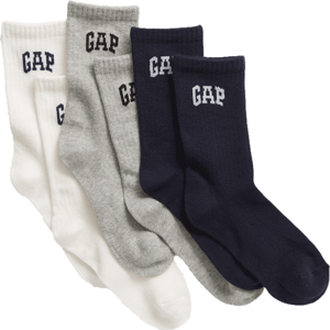 GAP ARCH 3PK Dětské vysoké ponožky, mix, veľkosť M