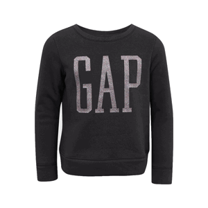 GAP LOGO CREW Dívčí mikina, černá, velikost