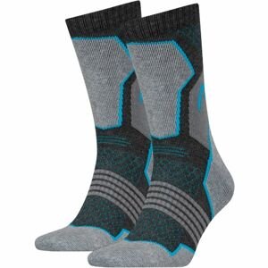 Head HIKING CREW 2P UNISEX Turistické ponožky, šedá, velikost 39-42