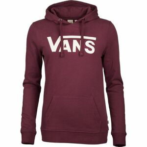 Vans WM DROP V LOGO HOODIE Dámská mikina, vínová, veľkosť L