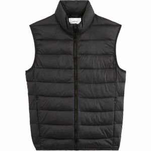 CELIO BULOCK Pánská prošívaná vesta, černá, veľkosť S