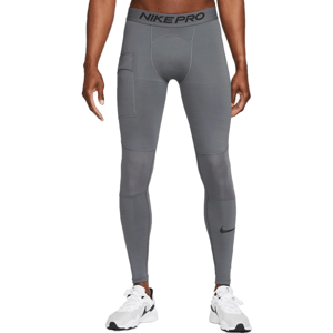 Nike NP DF WARM TGHT Pánské legíny, tmavě šedá, velikost XL