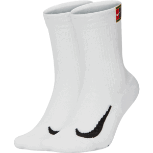 Nike MULTIPLIER CREW 2PR CUSH Unisexové ponožky, bílá, velikost XL