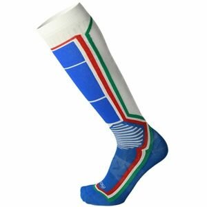 Mico CALZA SKI LIGHT ODOR ZERO X-STATIC Vysoké lyžařské ponožky, bílá, velikost 41-43