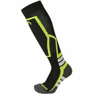 Mico CALZA SKI WARM CONTROL MEDIUM K Dětské vysoké lyžařské ponožky, černá, velikost S