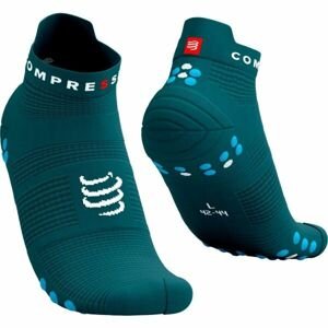 Compressport PRO RACING SOCKS V4.0 RUN Běžecké ponožky, tmavě zelená, velikost T2
