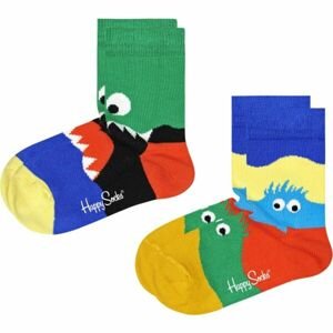 HAPPY SOCKS MONSTERS 2P Dětské ponožky, mix, velikost 24-26