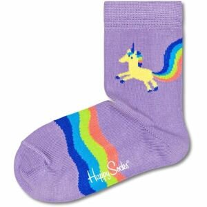 HAPPY SOCKS RAINBOW TAIL Dětské ponožky, fialová, veľkosť 24-26