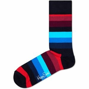 HAPPY SOCKS STRIPE Klasické ponožky, černá, velikost 41-46