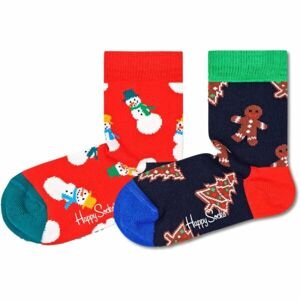 HAPPY SOCKS HOLIDAY GIFT SET 2P Dětské ponožky, mix, velikost 28-31