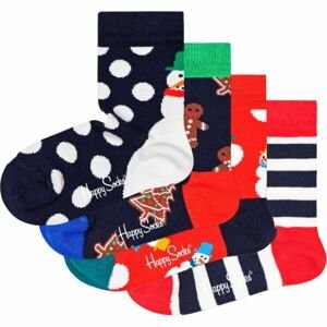 HAPPY SOCKS HOLIDAY GIFT SET 4P Dětské ponožky, mix, velikost 28-31