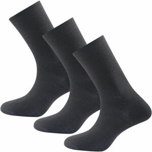 Devold DAILY MERINO MEDIUM SOCK 3PK Unisex ponožky, černá, velikost